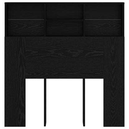 Testata del letto con testiera Rovere Nero 100 x 19 x 103,5 cm