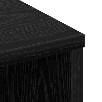 Testata del letto con testiera Rovere Nero 220 x 19 x 101,5 cm