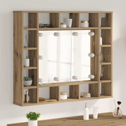 Mobiletto per specchio Rovere artigianale 91 x 15 x 76,5 cm | homemem39