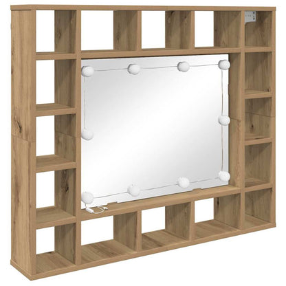 Mobiletto per specchio Rovere artigianale 91 x 15 x 76,5 cm | homemem39