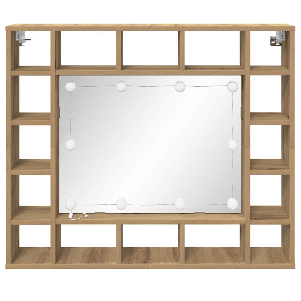 Mobiletto per specchio Rovere artigianale 91 x 15 x 76,5 cm | homemem39