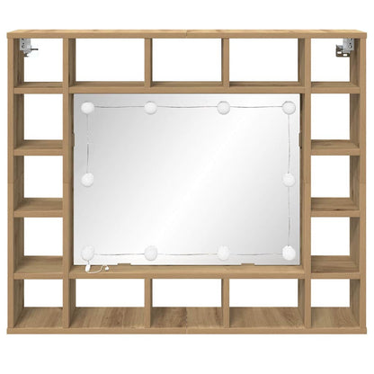 Mobiletto per specchio Rovere artigianale 91 x 15 x 76,5 cm | homemem39