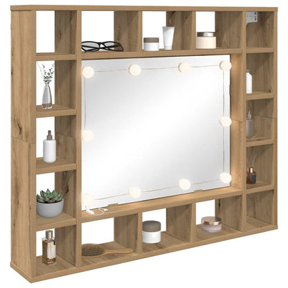 Mobiletto per specchio Rovere artigianale 91 x 15 x 76,5 cm | homemem39