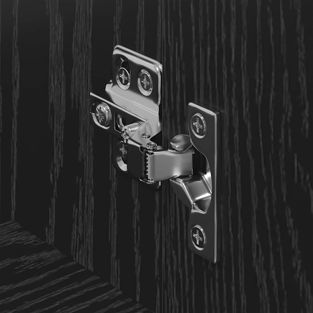 Mobile TV Rovere Nero 100 x 40 x 45 cm Legno multistrato