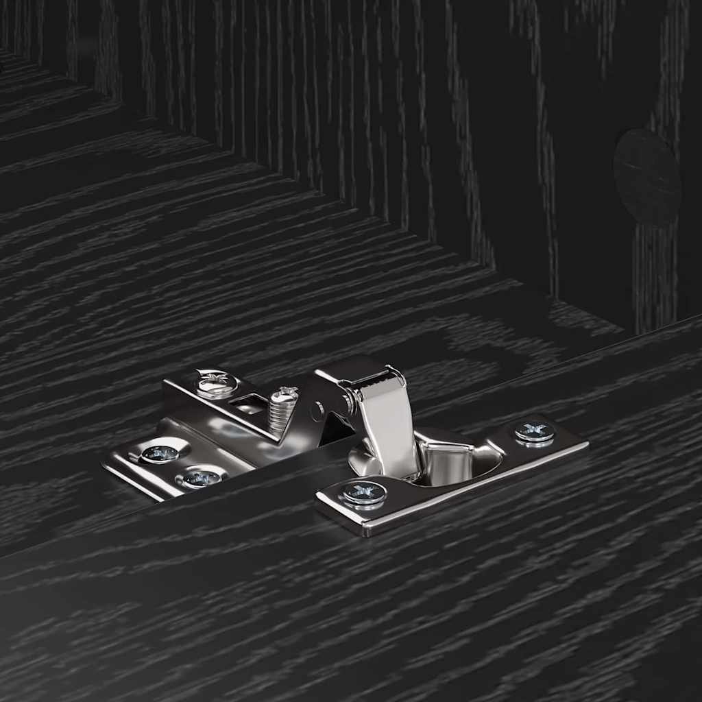 Mobile TV con cassetto Rovere Nero 150 x 30 x 45 cm