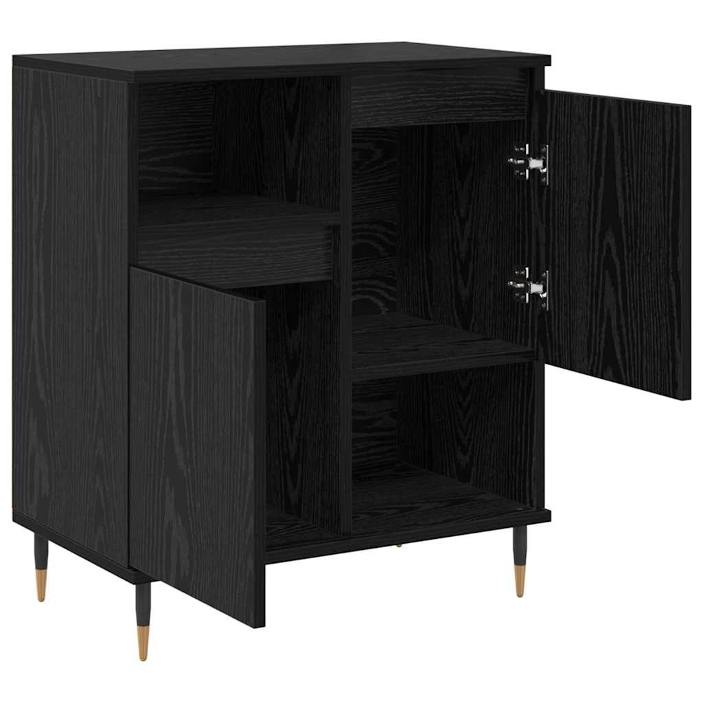 Credenza Rovere Nero 60 x 35 x 70 cm