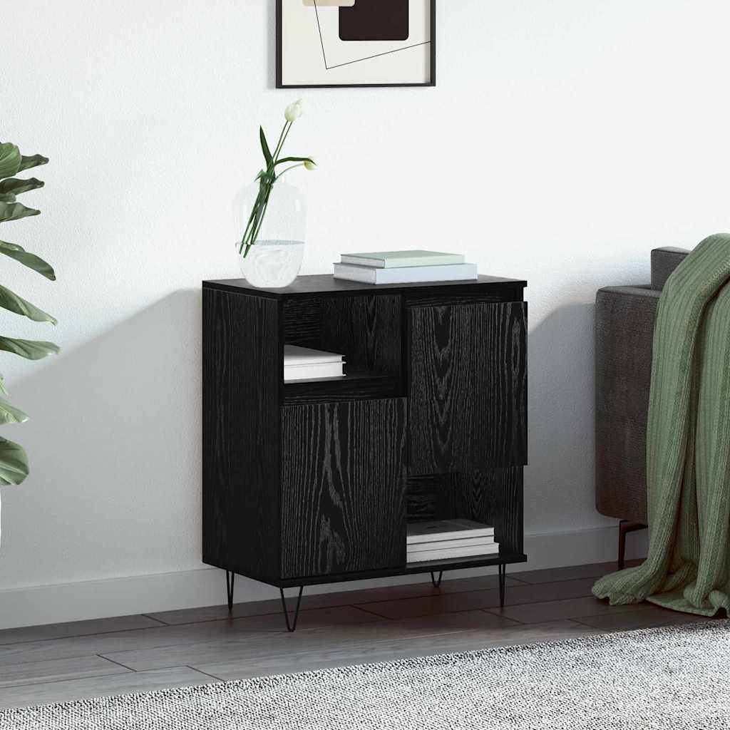 Credenza Rovere Nero 60 x 35 x 70 cm