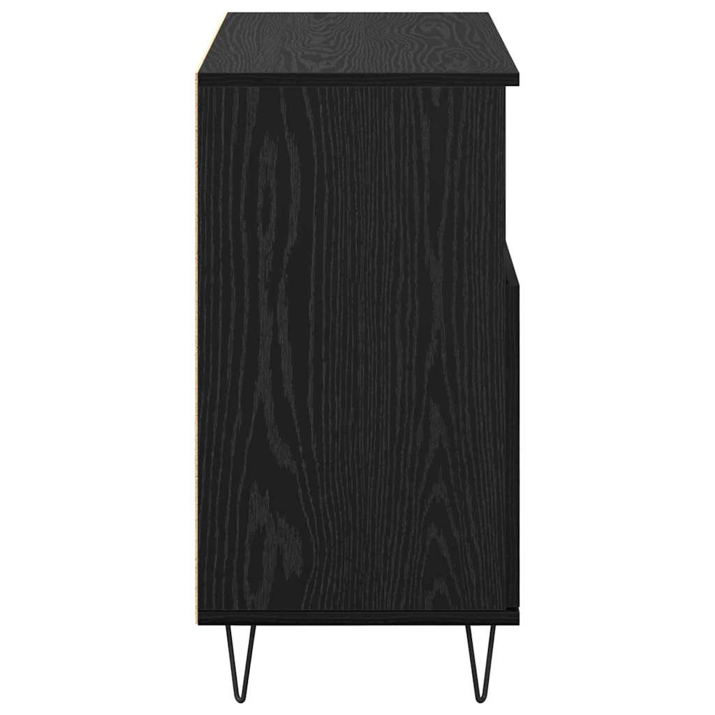 Credenza Rovere Nero 60 x 35 x 70 cm