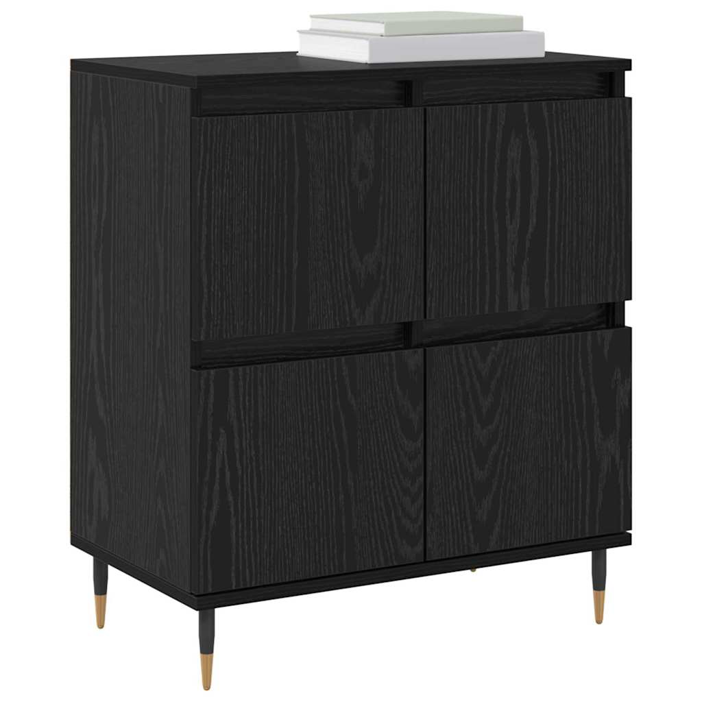 Credenza Rovere Nero 60 x 35 x 70 cm