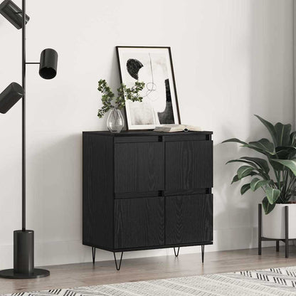 Credenza Rovere Nero 60 x 35 x 70 cm