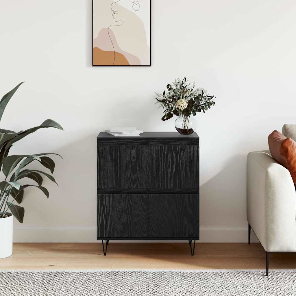 Credenza Rovere Nero 60 x 35 x 70 cm