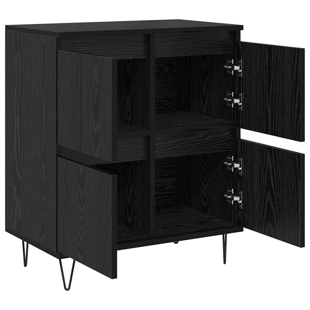 Credenza Rovere Nero 60 x 35 x 70 cm