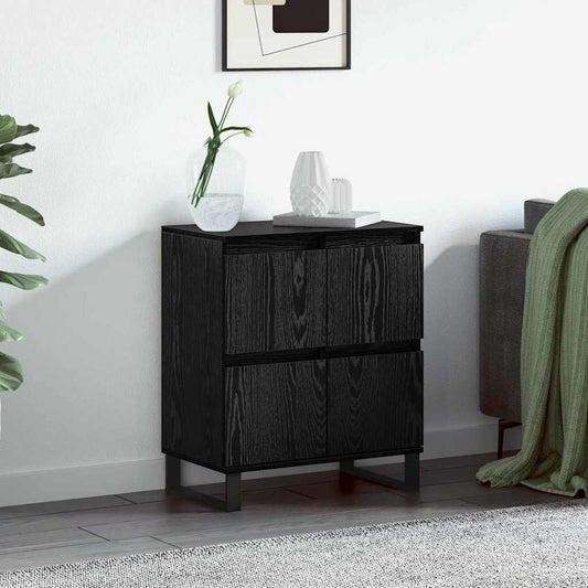 Credenza Rovere Nero 60 x 35 x 70 cm