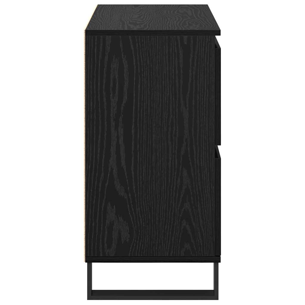 Credenza Rovere Nero 60 x 35 x 70 cm