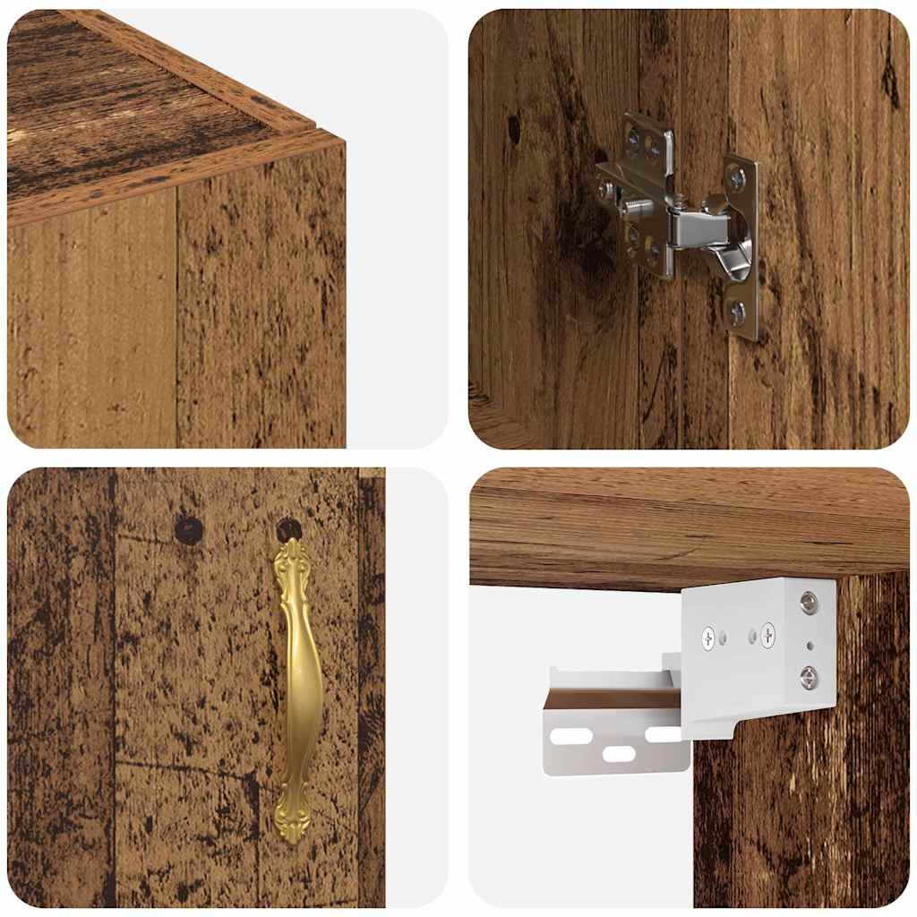 Armadietto a muro Legno vecchio 69,5 x 34 x 90 cm