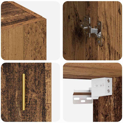 Armadietto a muro Legno vecchio 69,5 x 34 x 90 cm