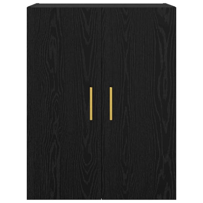 Armadietto a muro Rovere Nero 69,5 x 34 x 90 cm