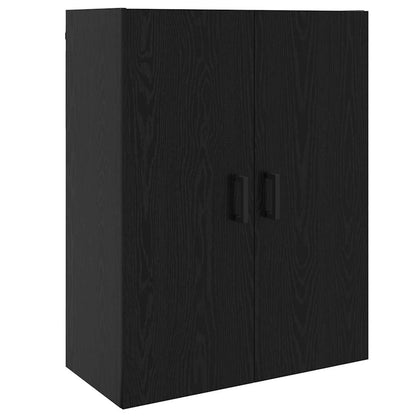 Armadietto a muro Rovere Nero 69,5 x 34 x 90 cm
