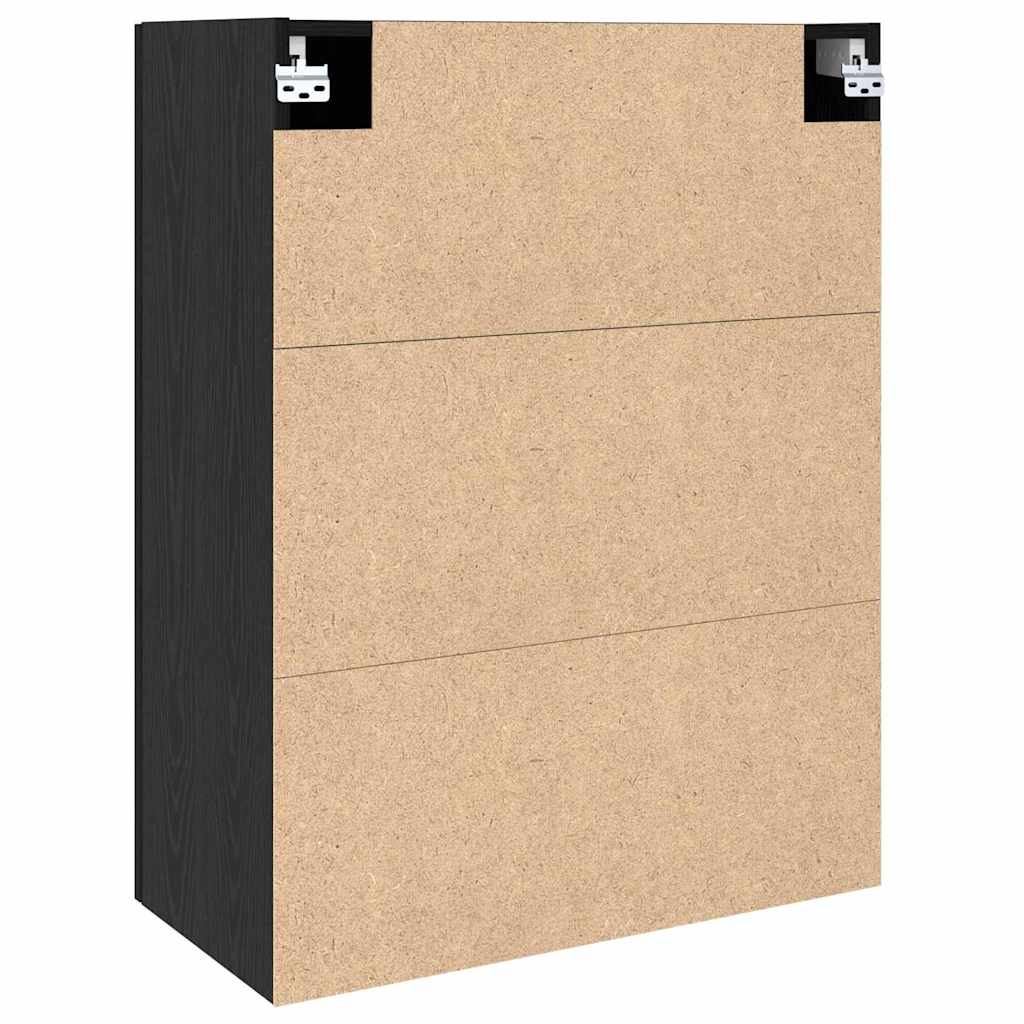 Armadietto a muro Rovere Nero 69,5 x 34 x 90 cm