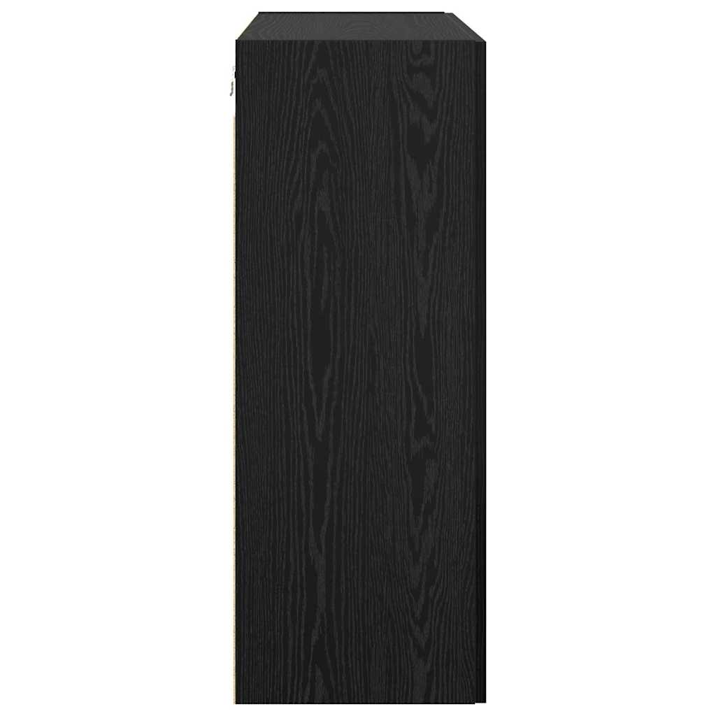Armadietto a muro Rovere Nero 69,5 x 34 x 90 cm