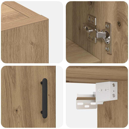 Mobiletto a muro Rovere artigianale 60 x 31 x 70 cm | homemem39