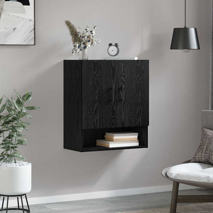 Mobiletto a muro Rovere Nero 60 x 31 x 70 cm Legno multistrato | homemem39