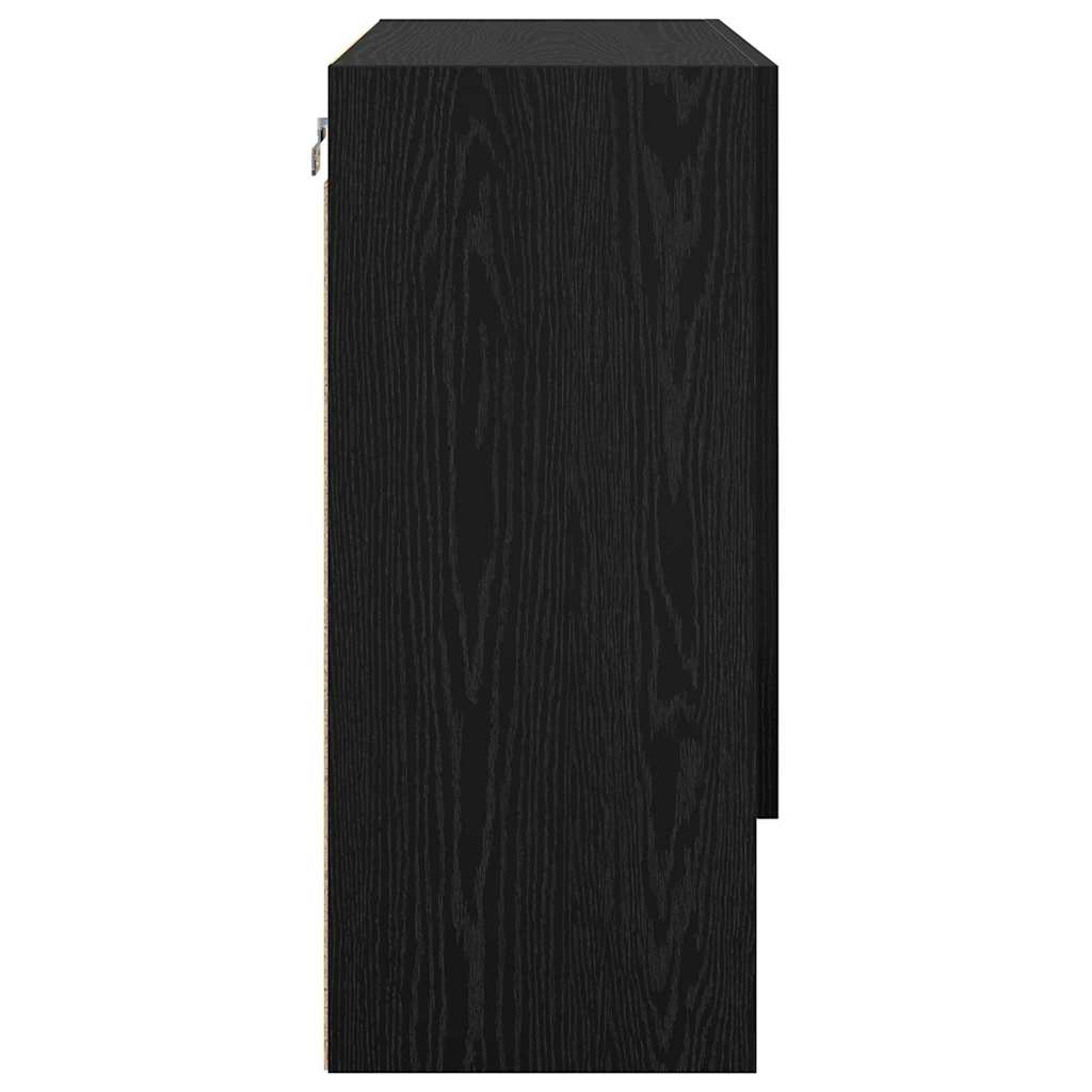 Mobiletto a muro Rovere Nero 60 x 31 x 70 cm Legno multistrato | homemem39