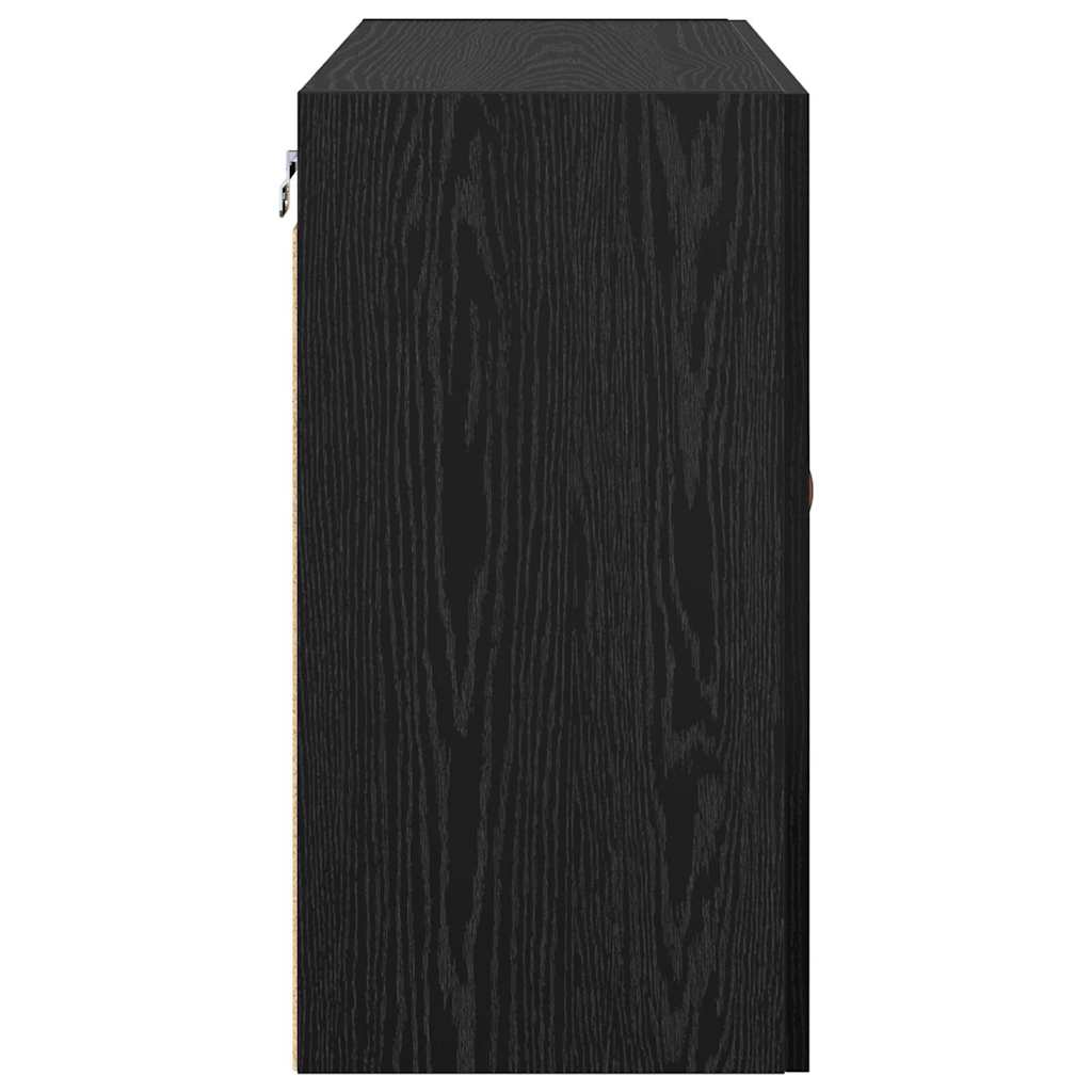 Armadietto a muro Rovere nero 60 x 31 x 60 cm Legno multistrato