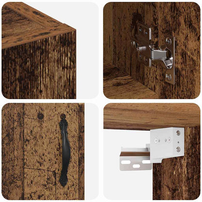 Mobiletto a muro Legno vecchio 60 x 31 x 60 cm | homemem39