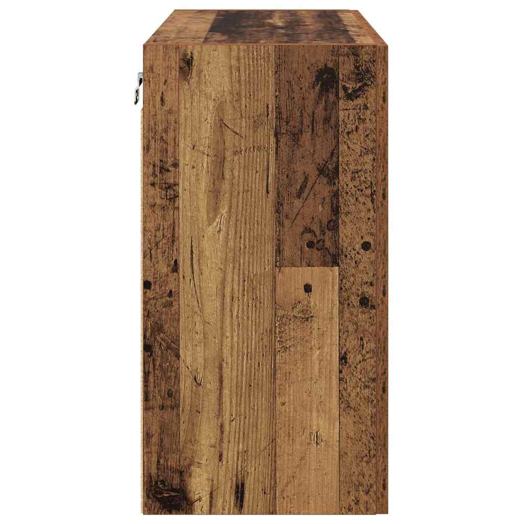 Mobiletto a muro Legno vecchio 60 x 31 x 60 cm | homemem39
