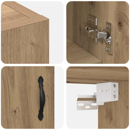 Mobiletto a muro Rovere artigianale 60 x 31 x 60 cm | homemem39