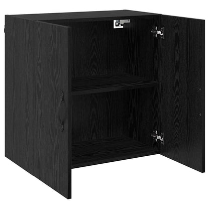 Mobiletto a muro Rovere Nero 60 x 31 x 60 cm Legno multistrato | homemem39