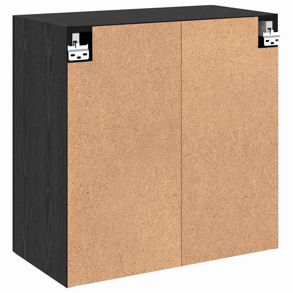 Mobiletto a muro Rovere Nero 60 x 31 x 60 cm Legno multistrato | homemem39