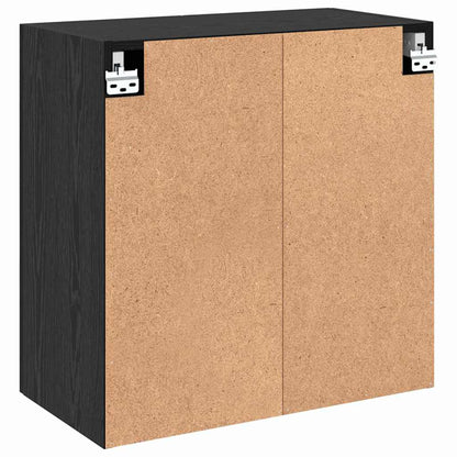 Mobiletto a muro Rovere Nero 60 x 31 x 60 cm Legno multistrato | homemem39