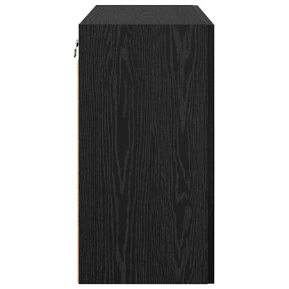 Mobiletto a muro Rovere Nero 60 x 31 x 60 cm Legno multistrato | homemem39