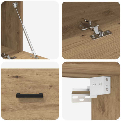 Mobiletto a muro Rovere artigianale 60 x 36,5 x 35 cm | homemem39