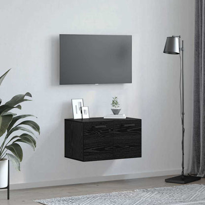 Mobiletto a muro Rovere Nero 60 x 36,5 x 35 cm | homemem39