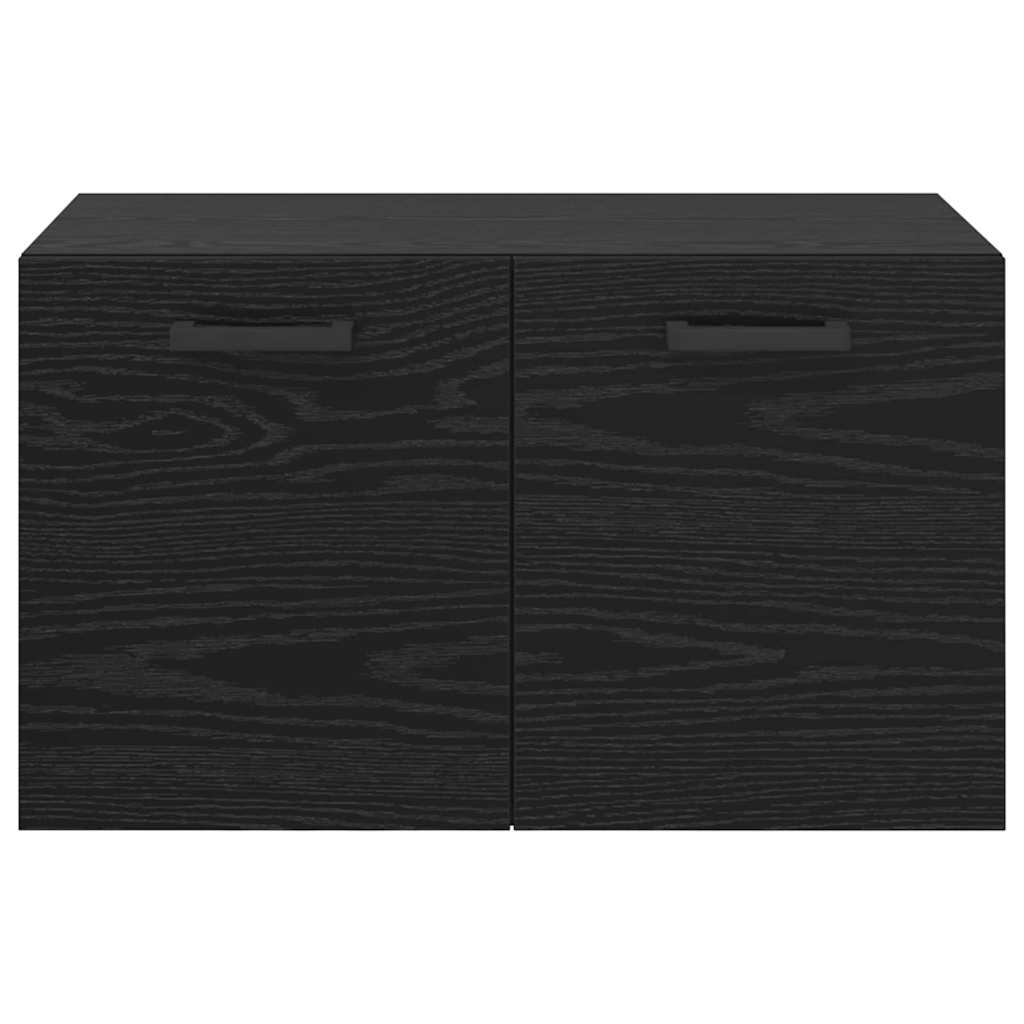 Mobiletto a muro Rovere Nero 60 x 36,5 x 35 cm | homemem39