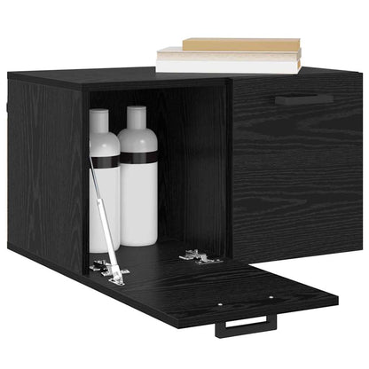 Mobiletto a muro Rovere Nero 60 x 36,5 x 35 cm | homemem39