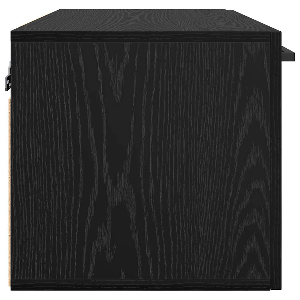 Mobiletto a muro Rovere Nero 60 x 36,5 x 35 cm | homemem39