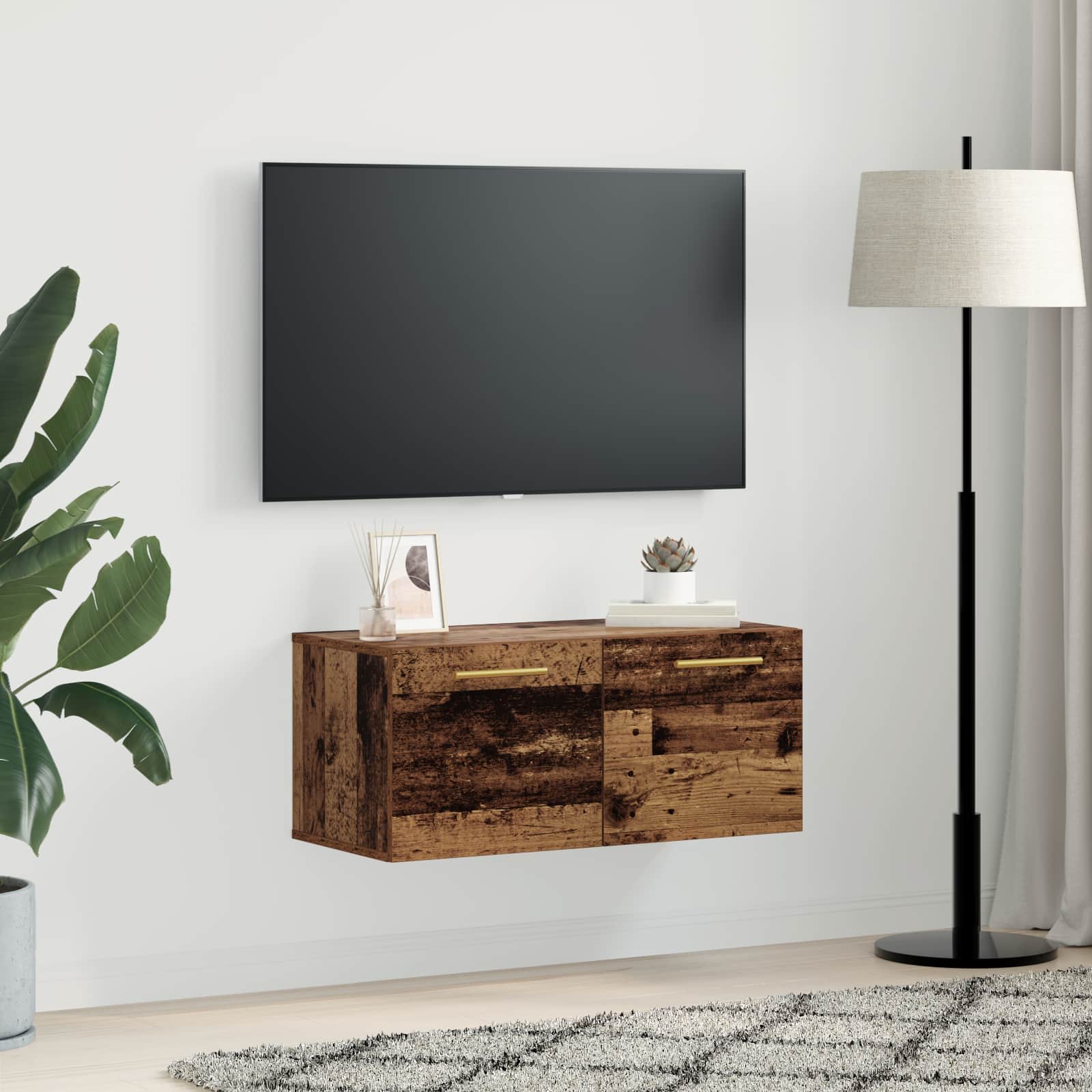 Armadietto a muro Legno vecchio 80 x 36.5 x 35 cm | homemem39