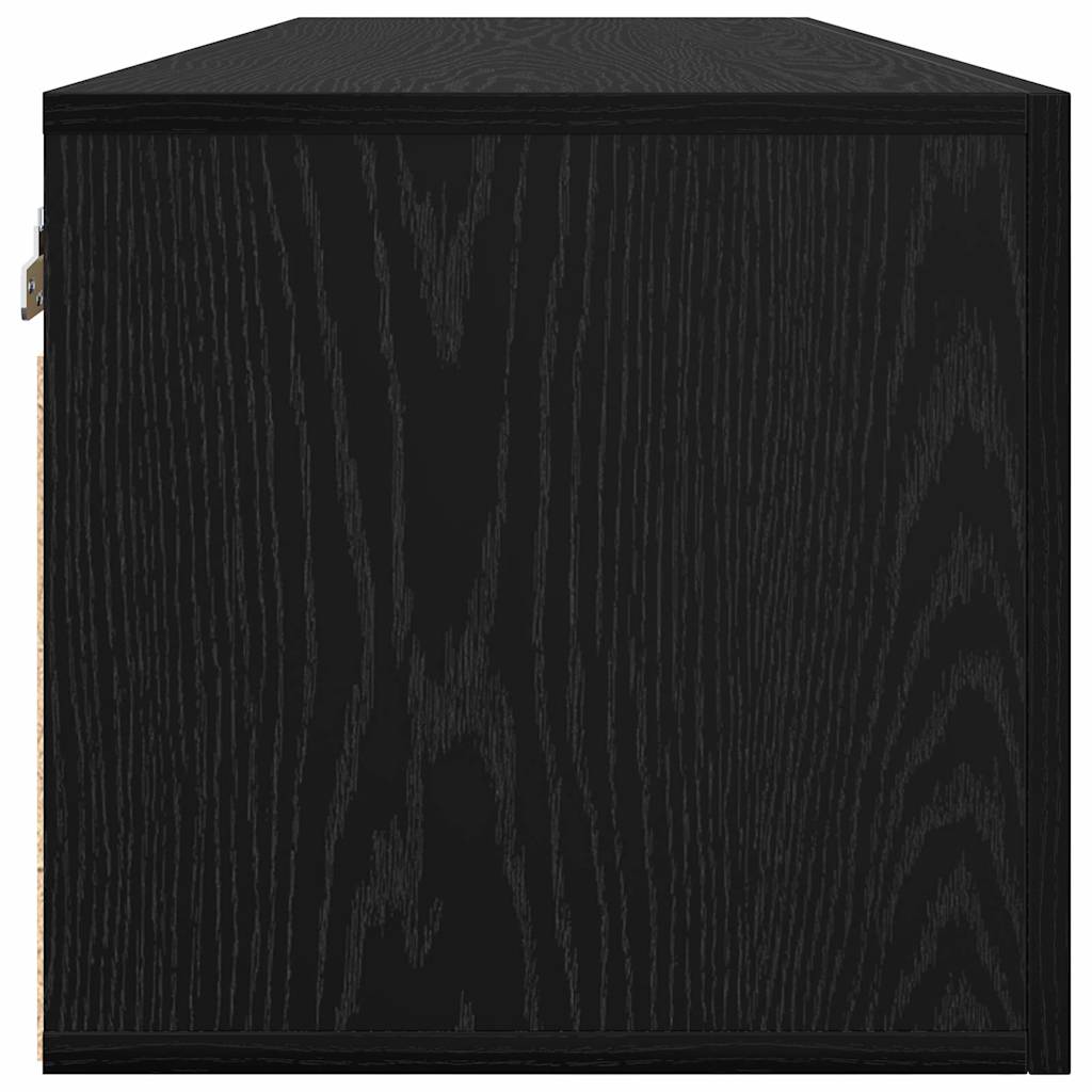 Armadietto a muro Rovere nero 80 x 36.5 x 35 cm | homemem39