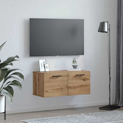 Armadietto a muro rovere artigianale 80 x 36.5 x 35 cm | homemem39