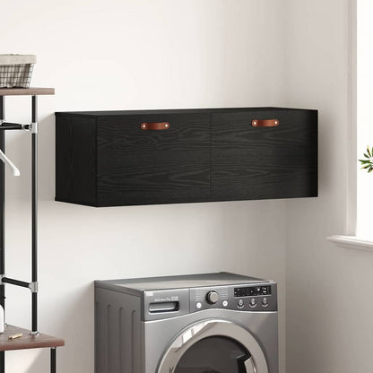 Mobiletto a muro Rovere Nero 100 x 36,5 x 35 cm