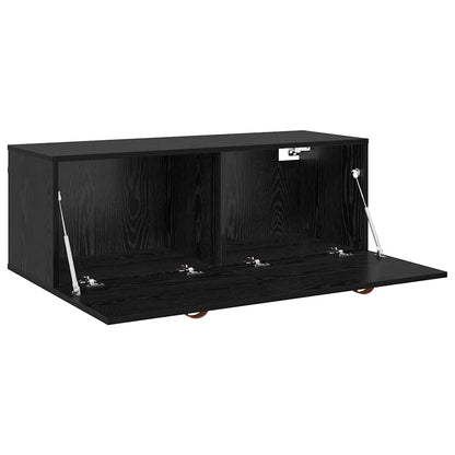 Mobiletto a muro Rovere Nero 100 x 36,5 x 35 cm | homemem39