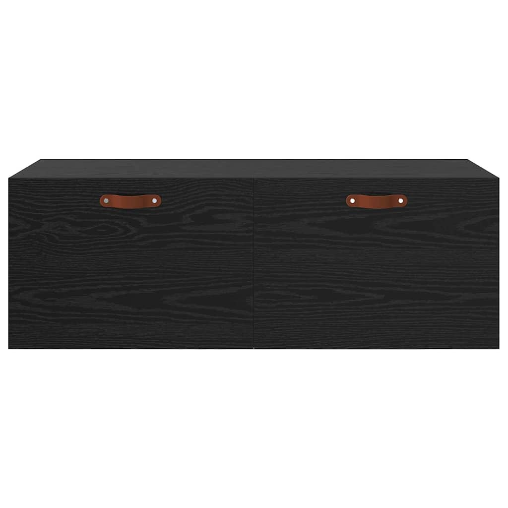 Mobiletto a muro Rovere Nero 100 x 36,5 x 35 cm | homemem39