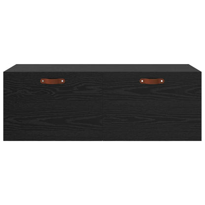 Mobiletto a muro Rovere Nero 100 x 36,5 x 35 cm | homemem39