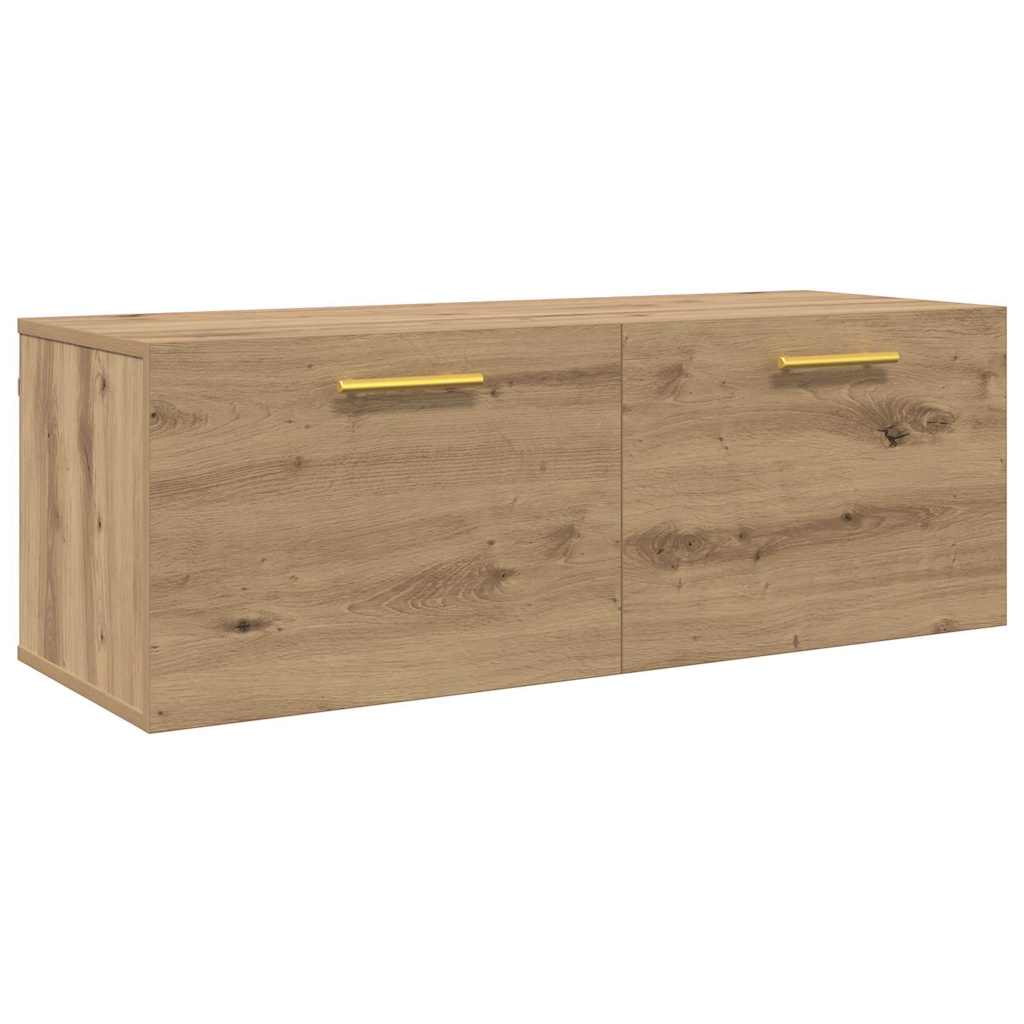 Armadietto a muro rovere artigianale 100 x 36.5 x 35 cm | homemem39