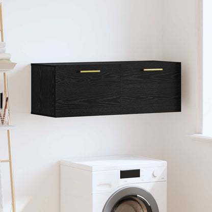 Armadietto a muro Rovere nero 100 x 36.5 x 35 cm | homemem39