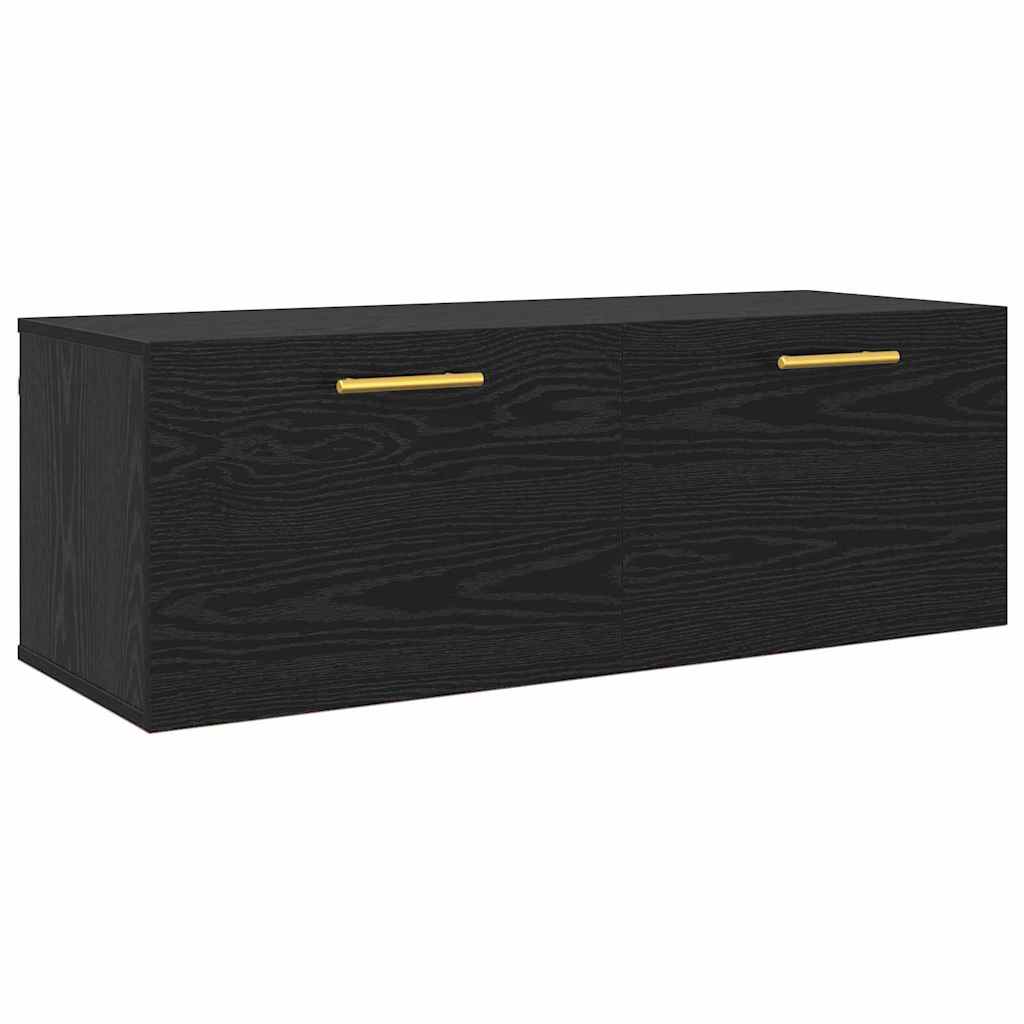 Armadietto a muro Rovere nero 100 x 36.5 x 35 cm | homemem39